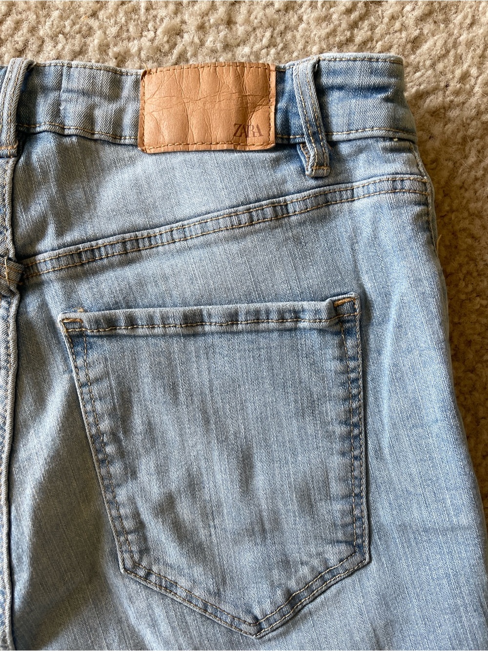 Zara Light BlueHigh Waist Skinny Jeans 5 pocket size 10